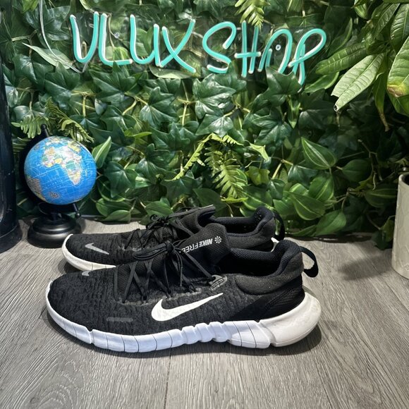 Nike Men's Free Run 5.0 Next Nature Black White Running Shoes, CZ1884-001 SZ 11 - Picture 4 of 10